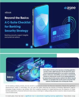 eBook: Beyond the basics -- a C-suite checklist for banking security strategy
