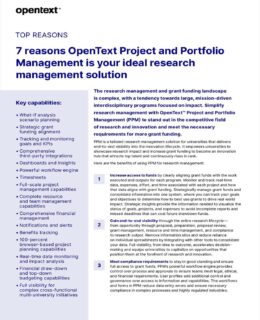 OpenText PPM:7 Ways to Empower Research Excellence