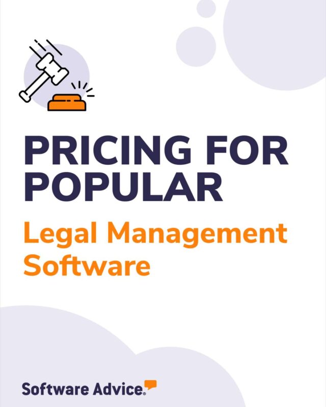 Pricing of Popular Legal Management Software in 2024