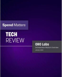 Spend Matters Tech Review: Oro Labs