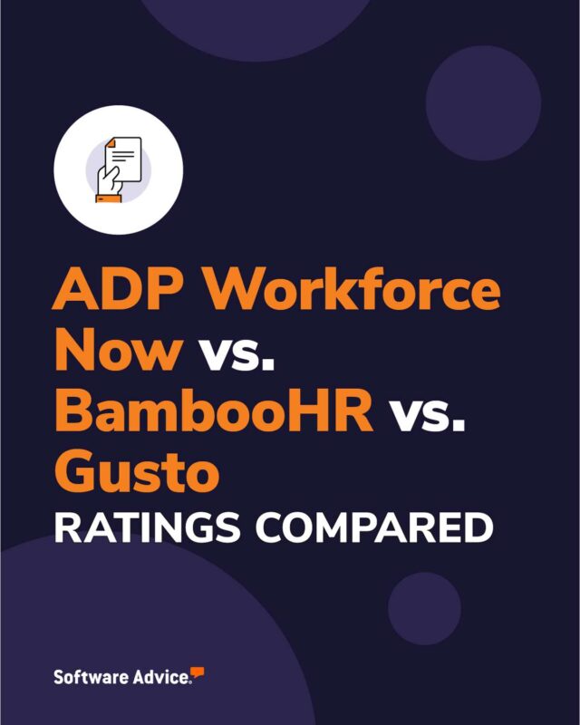 ADP Workforce Now vs BambooHR vs Gusto Ratings Compared
