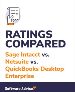 Sage Intacct vs Netsuite vs QuickBooks Desktop Enterprise Ratings Compared